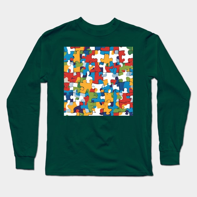 Autism Awareness Long Sleeve T-Shirt by Kings Court